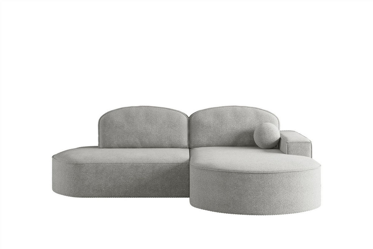 ECKSOFA Girona Mit Schlaffunktion - Grau, Holzwerkstoff/Textil (278/179cm) - Fun Möbel