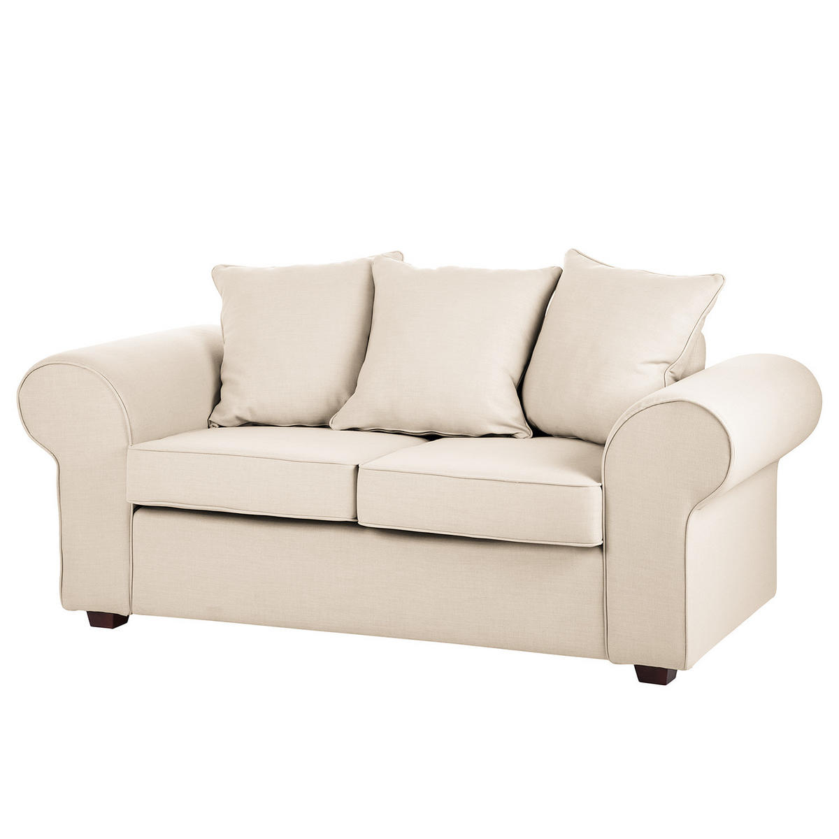 SOFA - Webstoff - Beige, Textil (187/84/90cm) - home24
