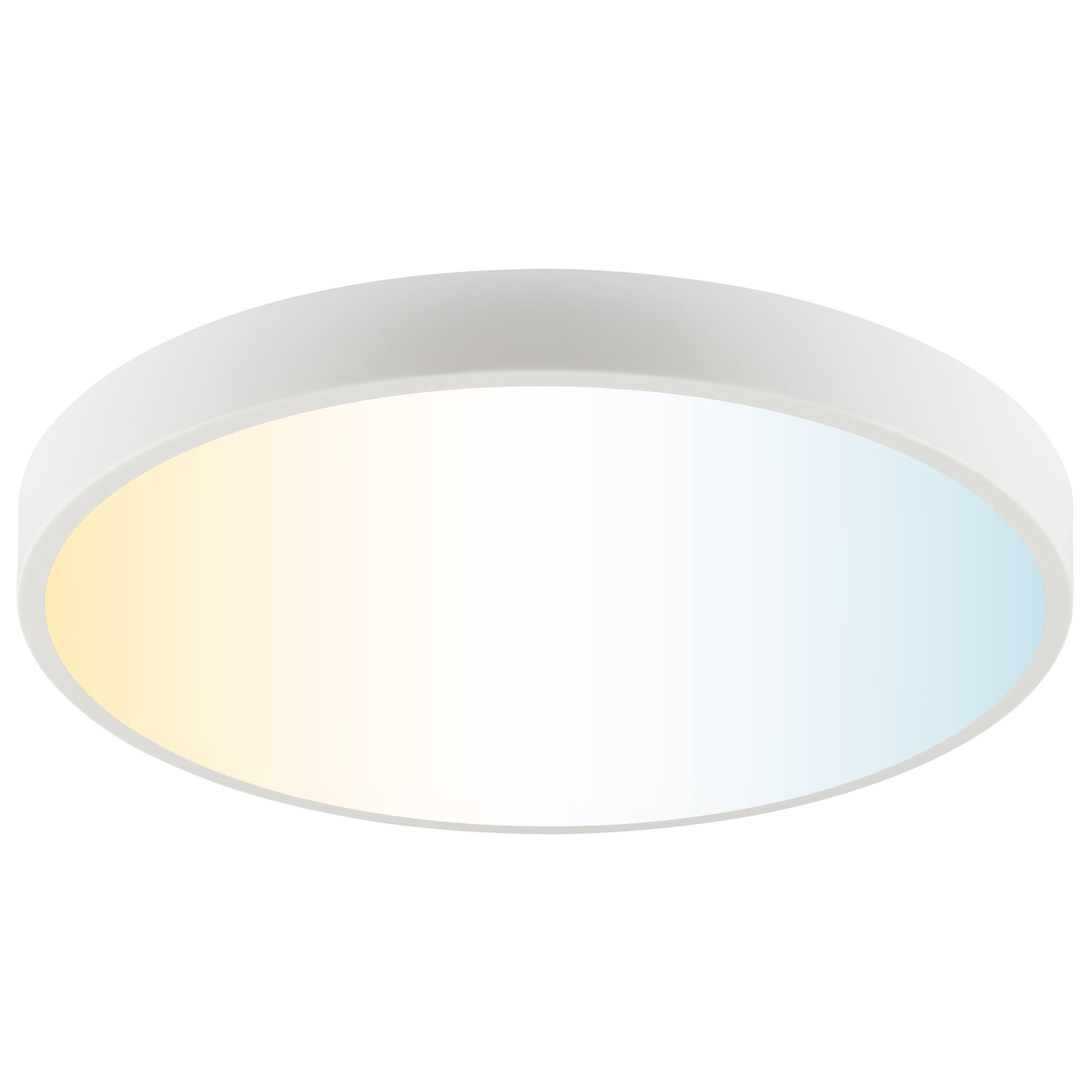 LED DECKENLEUCHTE Slimline Weiß 49/49/8 cm - Weiß, Metall (49/49/8cm) - Brilliant