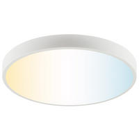 LED DECKENLEUCHTE Slimline Weiß 49/49/8 cm - Weiß, Metall (49/49/8cm) - Brilliant