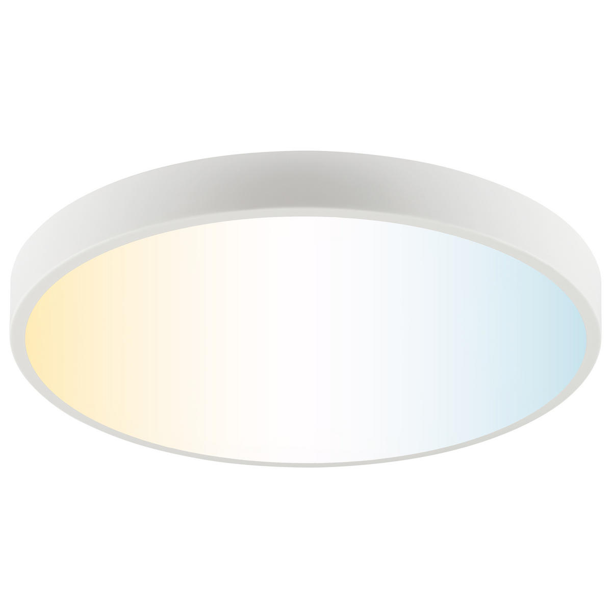 LED DECKENLEUCHTE Slimline Weiß 49/49/8 cm - Weiß, Metall (49/49/8cm) - Brilliant