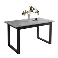 ESSTISCH ARTON II ausziehbarer Tisch 140-195 cm für 6-8 Personen - Schwarz/Grau, Holzwerkstoff/Metall (140/80/77cm) - Lookway