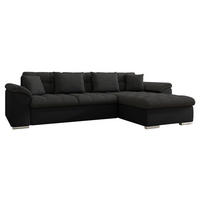 ECKSOFA Diana, Seite: Rechts - Schwarz, Holz/Textil (280/160cm) - MIRJAN24