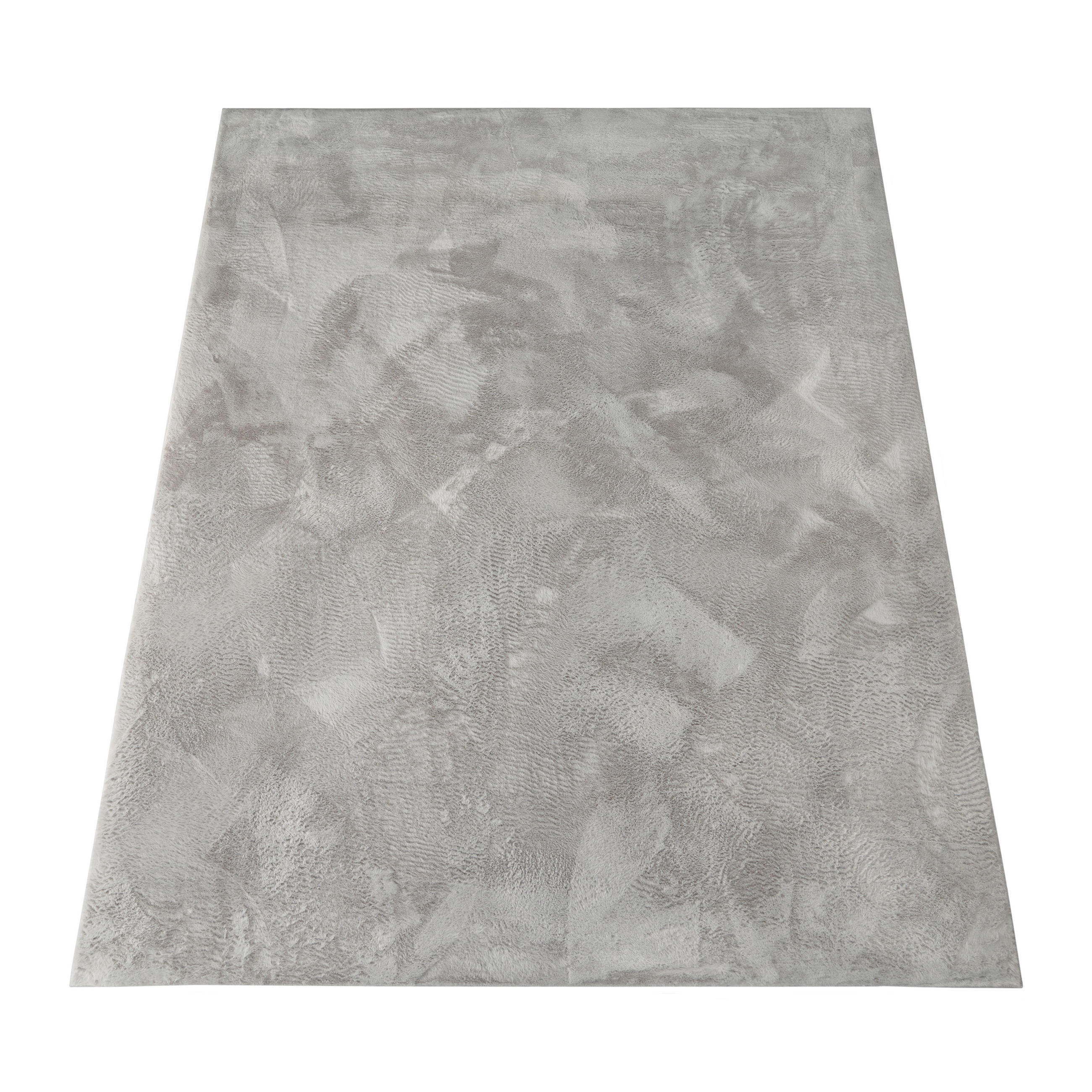 Paco Home Hochflorteppich Grau 60x90 cm