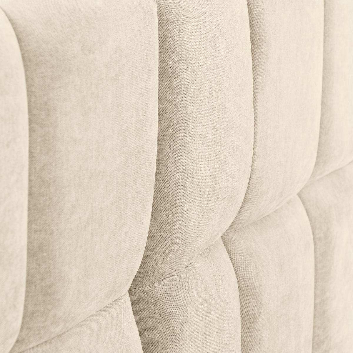 POLSTERBETT EMILIA 180x200 cm cremeweiß - Creme, Textil (180/200cm) - IDIMEX