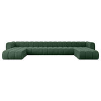 WOHNLANDSCHAFT modulares Sofa Joren-U3 - 501x177x70 cm Grün - Grün, Holzwerkstoff/Textil (501/70/177cm) - ALTDECOR