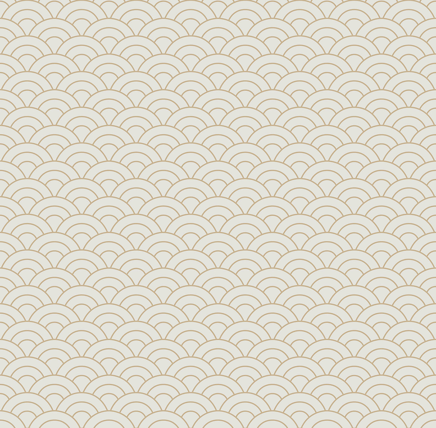 TAPETE Art Decó Muster 53 cm x 10 m - Beige, Papier (53/1000cm) - Sanders & Sanders