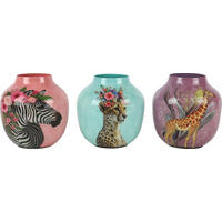 VASENTRIO Savanna Dreams Tiermuster 3-tlg. - Multicolor, Metall (12cm) - FURNARO