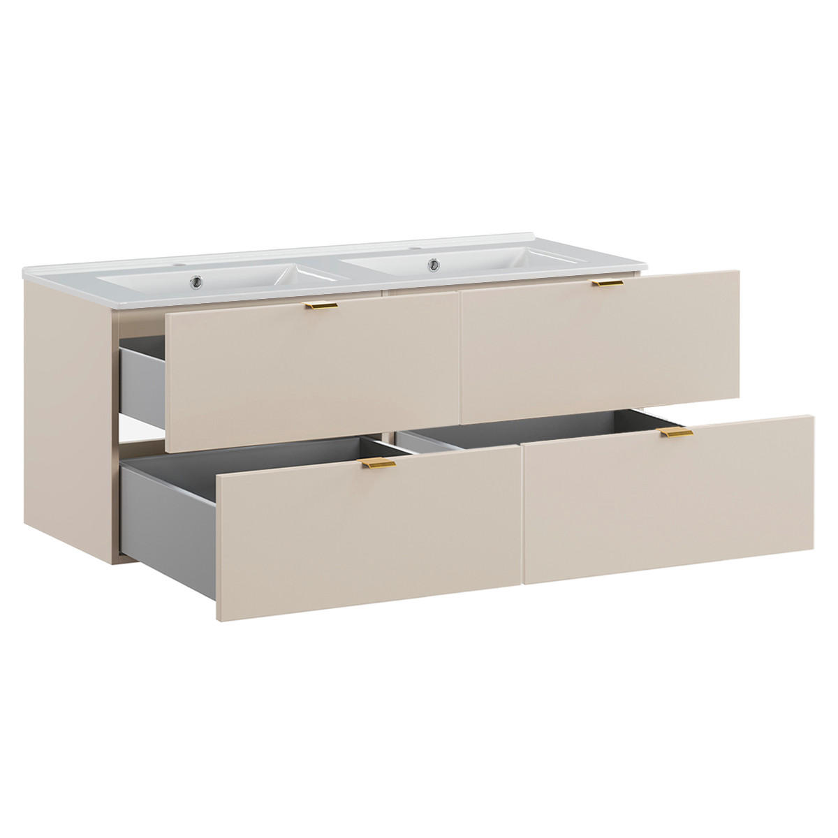 Petits-meubles BADMÖBEL Beige 120cm × 46cm × 52cm
