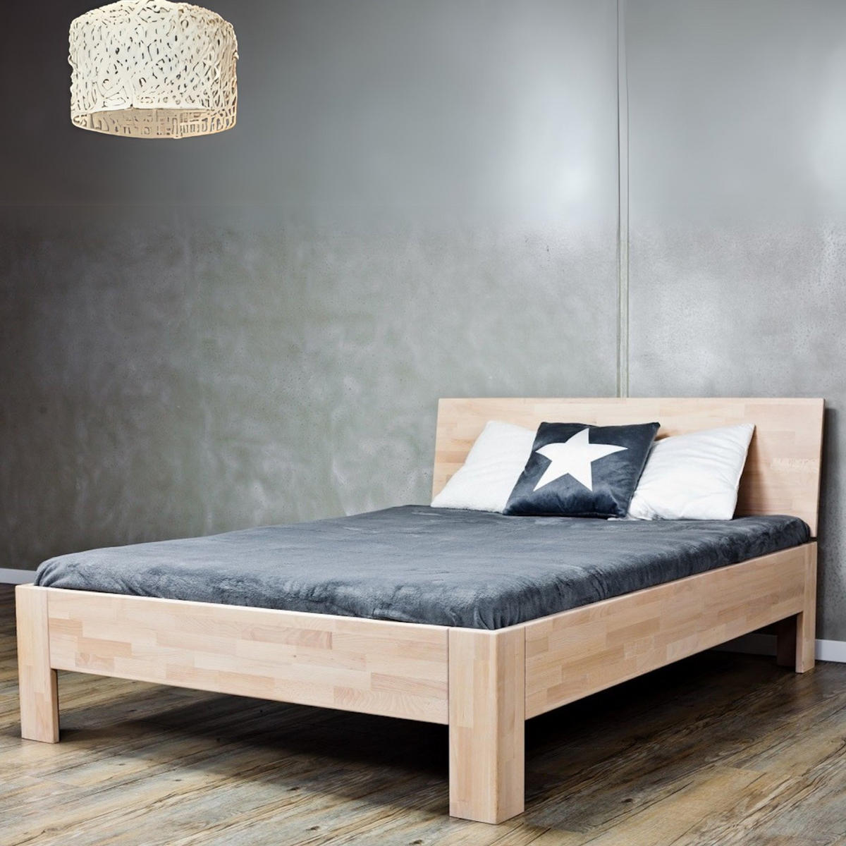 MASSIVHOLZBETT 180/200 cm aus Buche - Braun, Holz (180/200cm) - MeinMassivholz