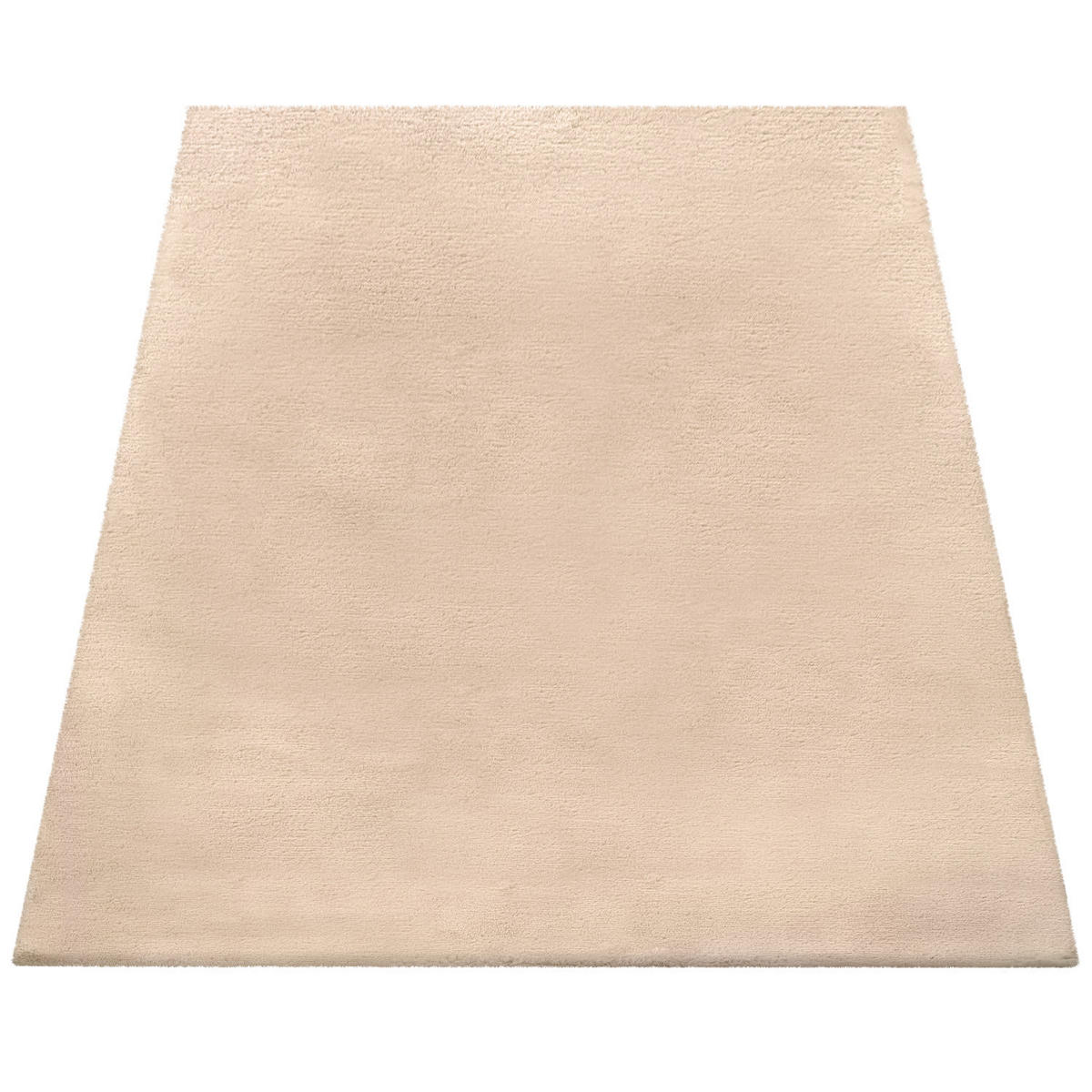 TEPPICH Hochflor Unifarben schmutzabweisend Sand Rechteckig 200x290 - Beige, Textil (200/290cm) - KADIMA DESIGN