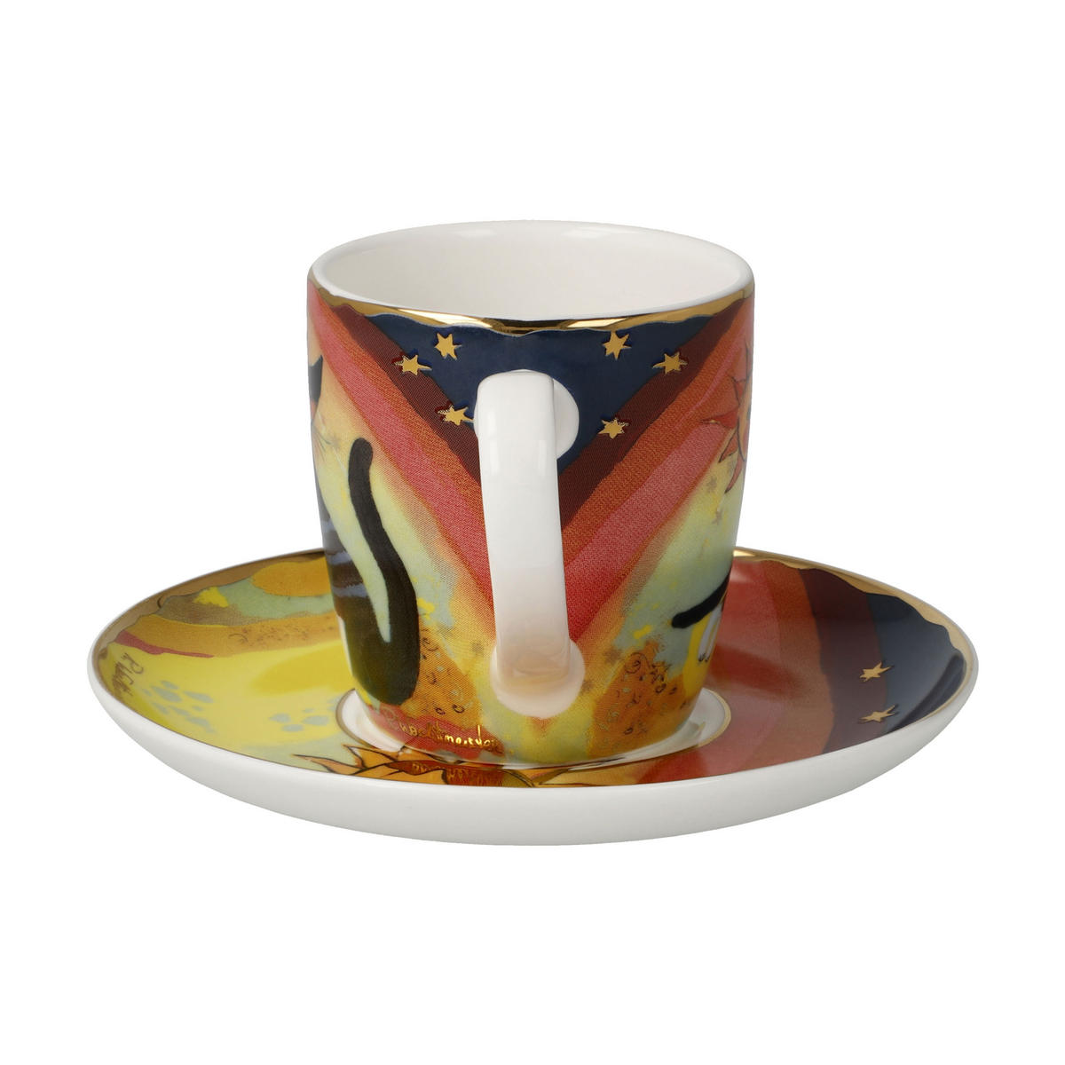 ESPRESSOTASSE Rosina Wachtmeister Gatti in autunno, Fine Bone China, Bunt, 100 ml - Multicolor, Keramik (0.1L) - Goebel