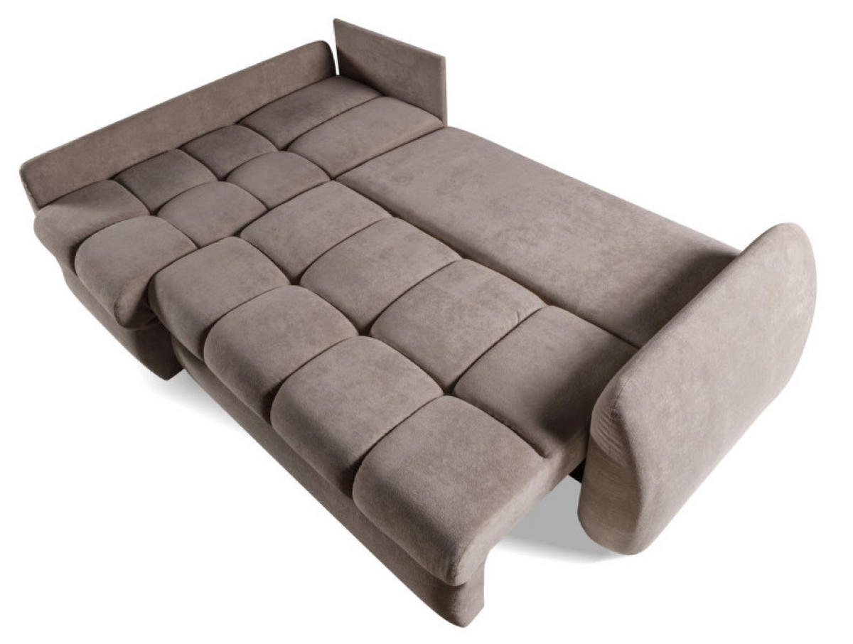 ECKSOFA Universal Flow Mit Doppeltem Bettkasten - Braun, Textil (252/155cm) - Sepro Meble