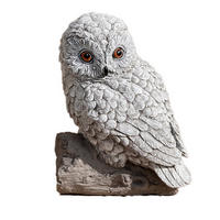 STEINFIGUR Schneeeule Uhu, frostfest, massiv - Grau, Stein (17/24/15cm) - stoneandstyle