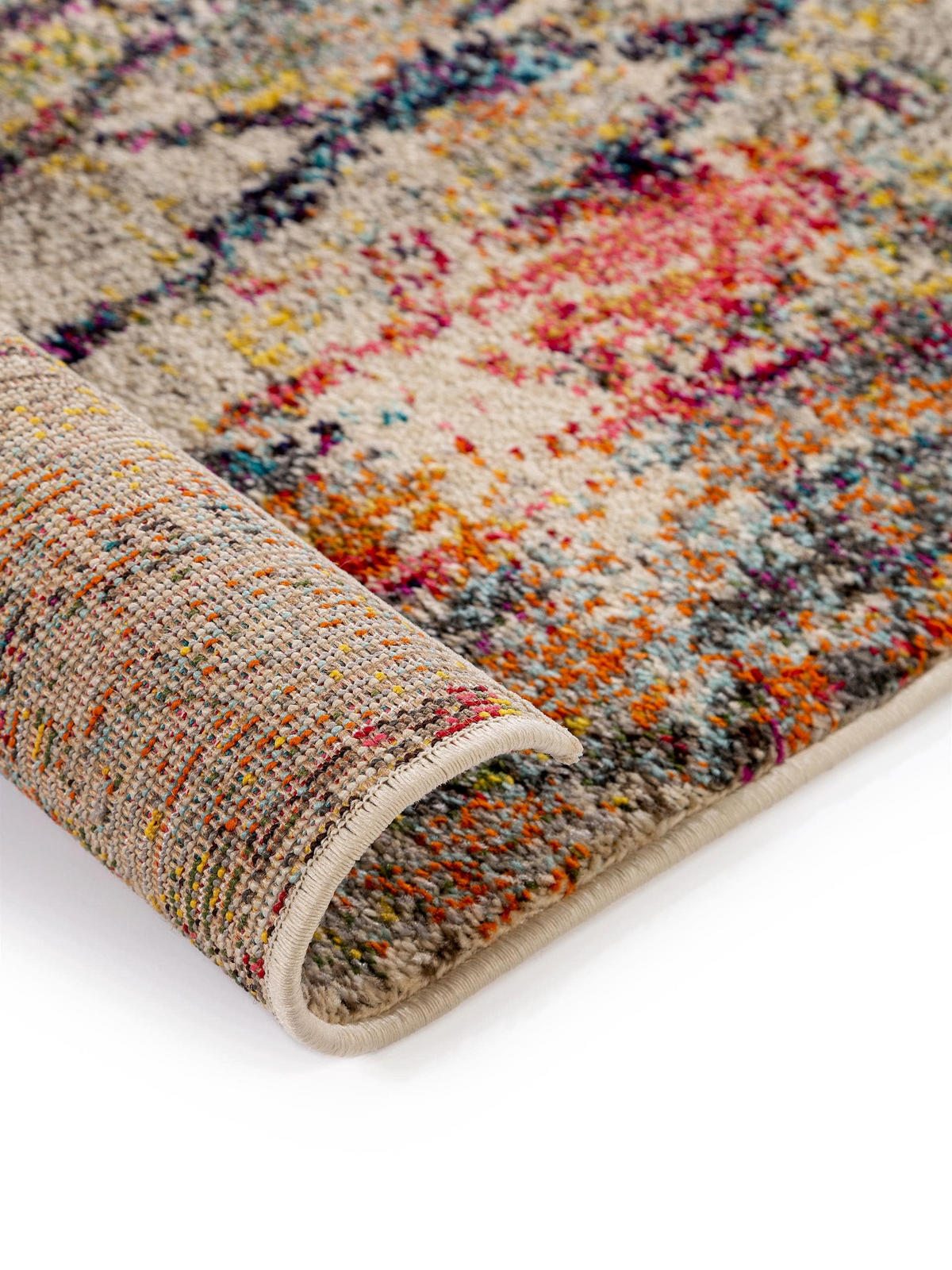 LÄUFER Casa Beige/Multicolor 70x240 cm - Beige, Textil (70/240cm) - benuta Nest