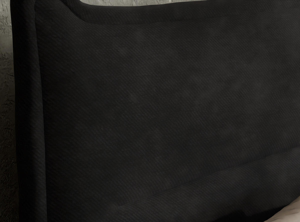 BOXSPRINGBETT Pelino 140/200 cm, in Schwarz, Bettkasten, Matratze, Topper - Schwarz, Holz/Holzwerkstoff (140/200cm) - Maison de Reve