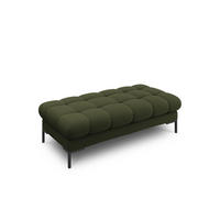 BANK Mamaia aus strukturiertem Stoff grün 2 Sitzplätze - Grün, Textil (133/41/62cm) - Micadoni