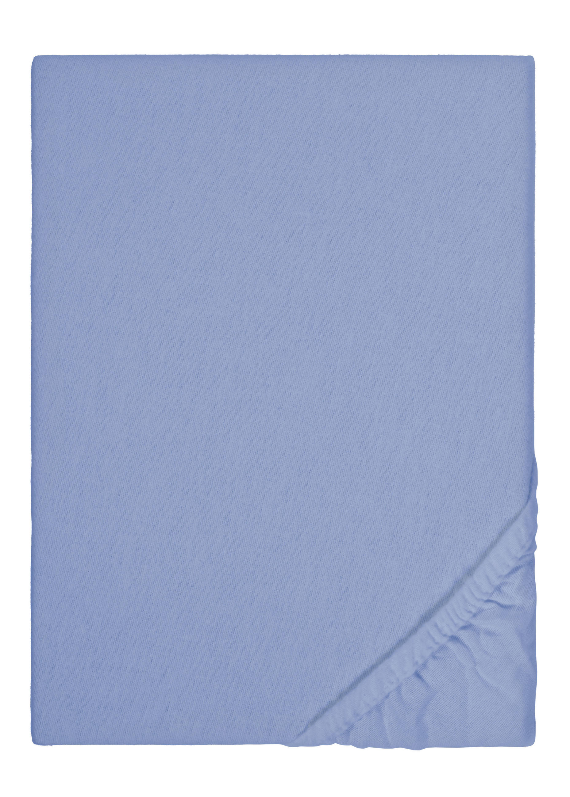 biberna Spannbetttuch Blau 100x200 cm