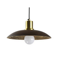 HÄNGELEUCHTE Yuli, Braun und Gold, 12cm - Braun, Metall (25/25/12cm) - KOSILUM