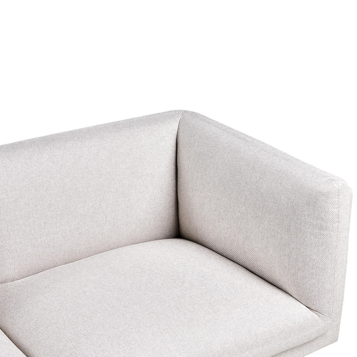 POHOVKA 3-místná Látka Světle béžová Vorgod - béžová, textil (221/76/84cm) - Beliani