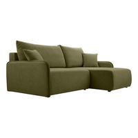 ECKSOFA BLIKO mit Schlaffunktion, Grün - Grün, Textil (198/150cm) - Fedve