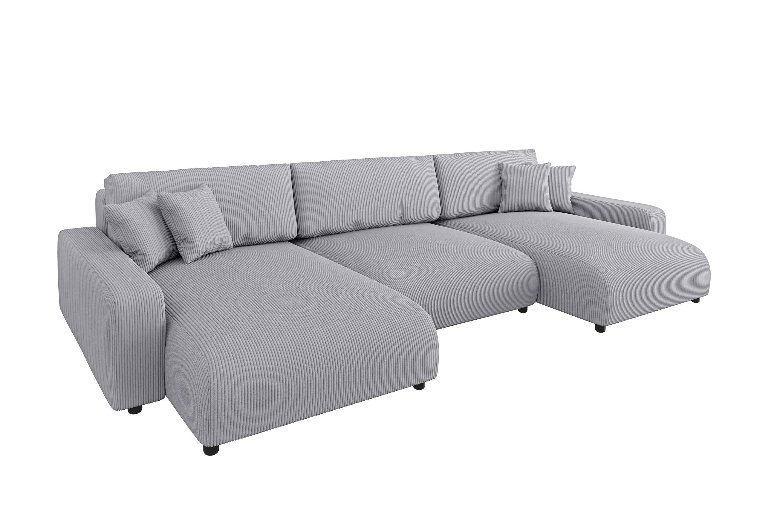 S-Style Wohnlandschaft Hellgrau 332x78x170 cm