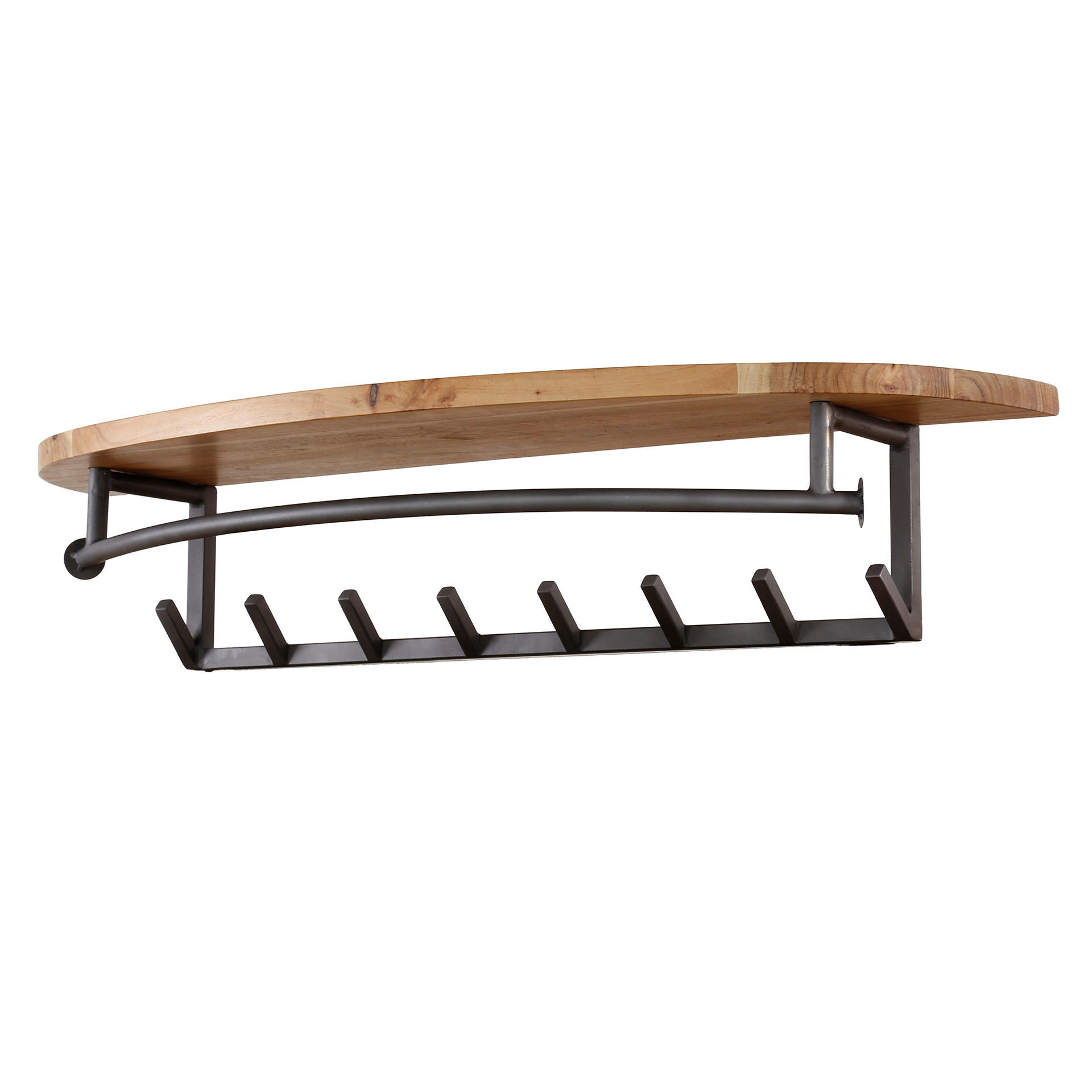 WANDGARDEROBE Hut Braun 30/100/ 20 cm - Braun, Holz (100/20/30cm) - Hoyz Collection