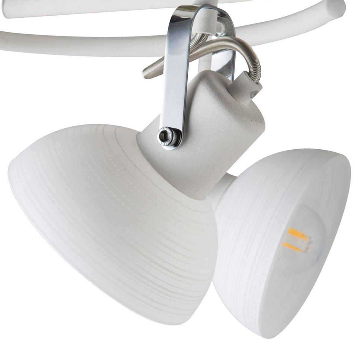 LED DECKENLEUCHTE Amory Weiß Metall - Weiß, Glas (35/45/25cm)