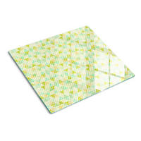 GLASPLATTE 60x52 cm Geometrische Figuren - Grün, Glas (60/0.4/52cm) - TULUP