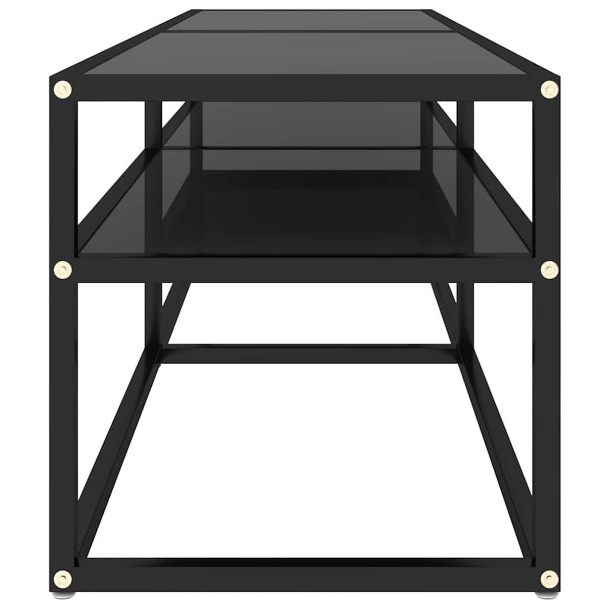 TV-SCHRANK Schwarz 140/40/40,5 Cm Hartglas - Schwarz, Glas (35/50/103.5cm) - vidaXL