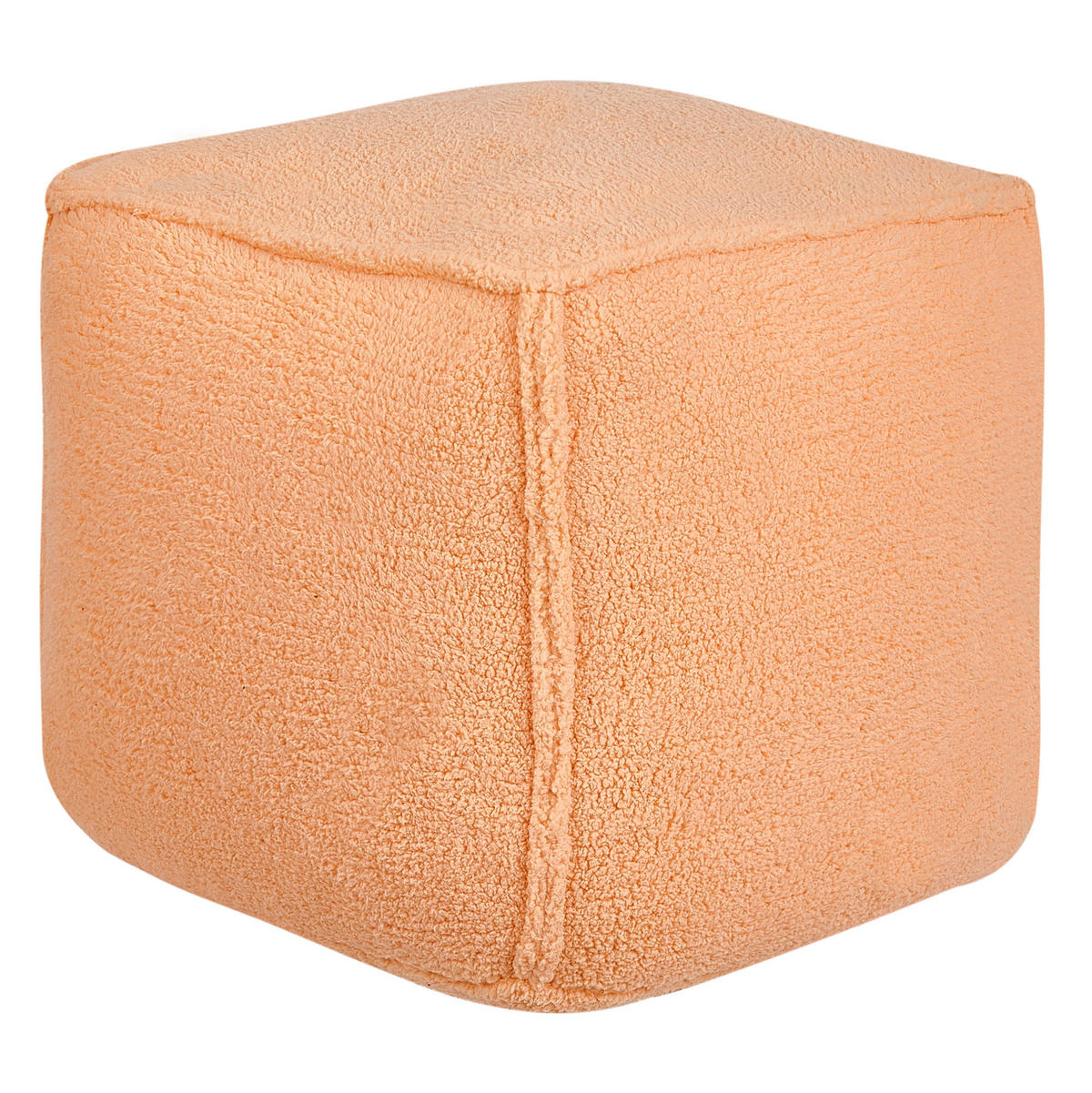 POUF Orange Alipur - Orange, Textil (40/40/40cm) - Beliani