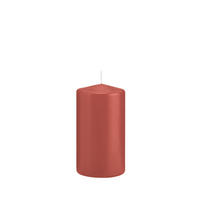 STUMPENKERZEN Ahorn Ø 68 x 130 mm, 12 Stück - Ahornfarben, Paraffin (7/13cm) - Wiedemann Kerzen