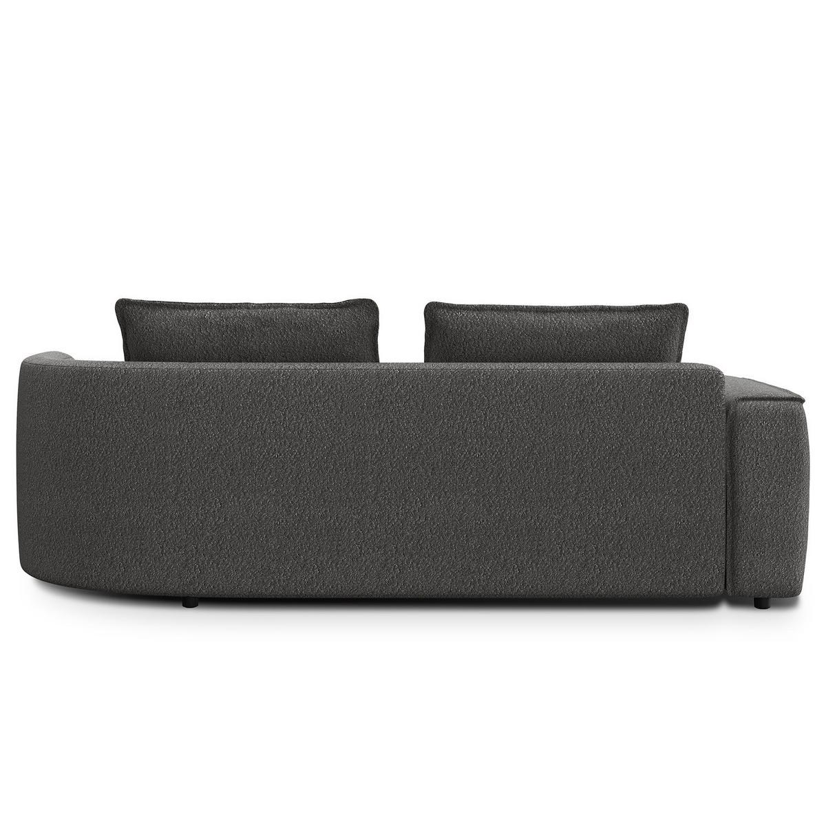 2,5-SITZER SOFA - Grau, Textil (217/82/156cm) - home24