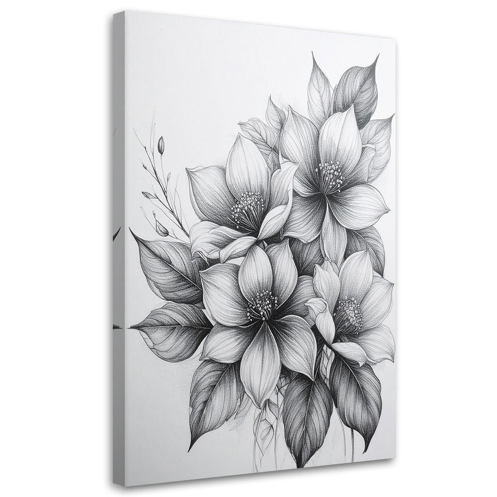 Feeby Wandbild, Weiß 80x120 cm