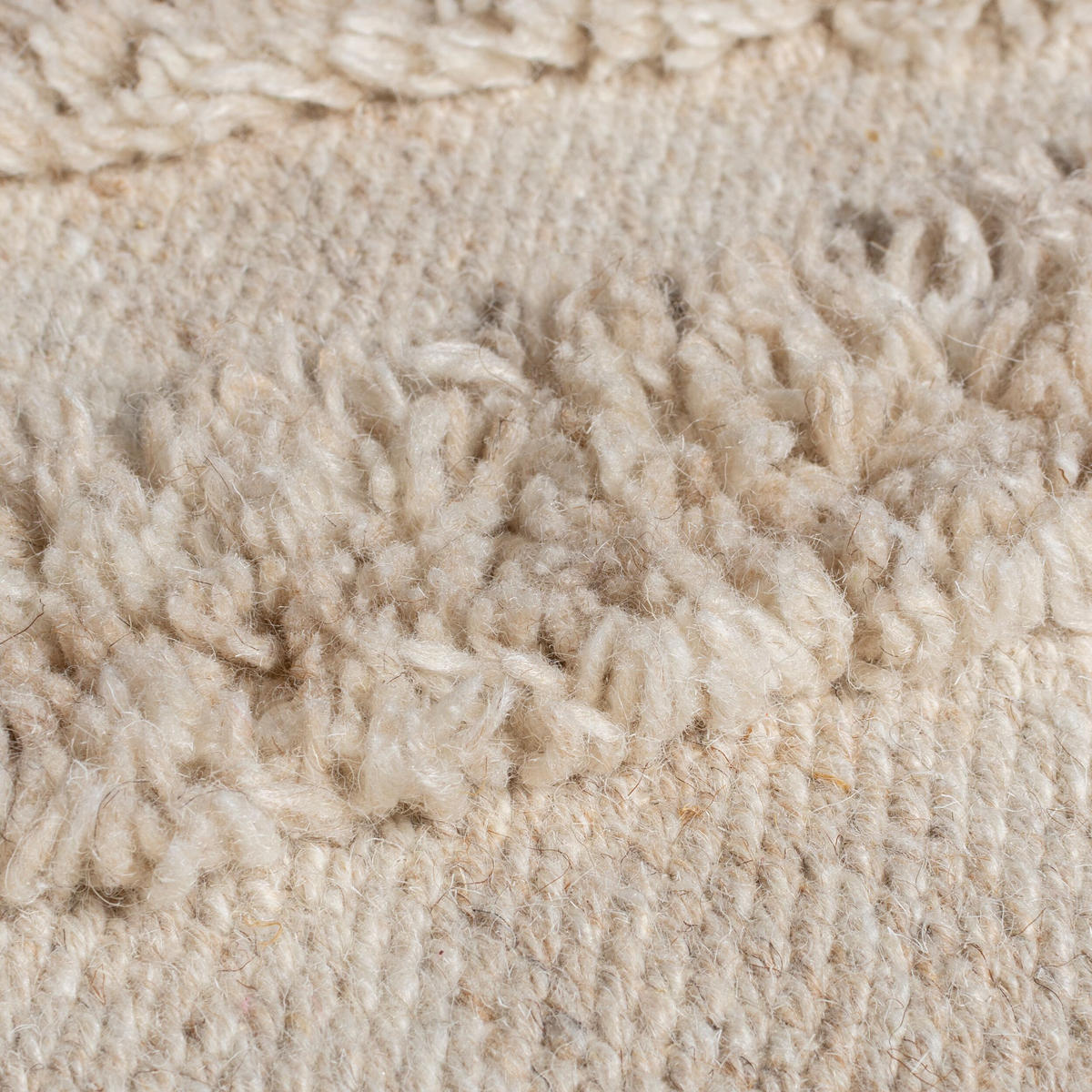 WOLLTEPPICH FOWEY, abstrakt, Natur-Beige, 200 x 290 cm - Beige, Textil (200/290cm) - KADIMA DESIGN