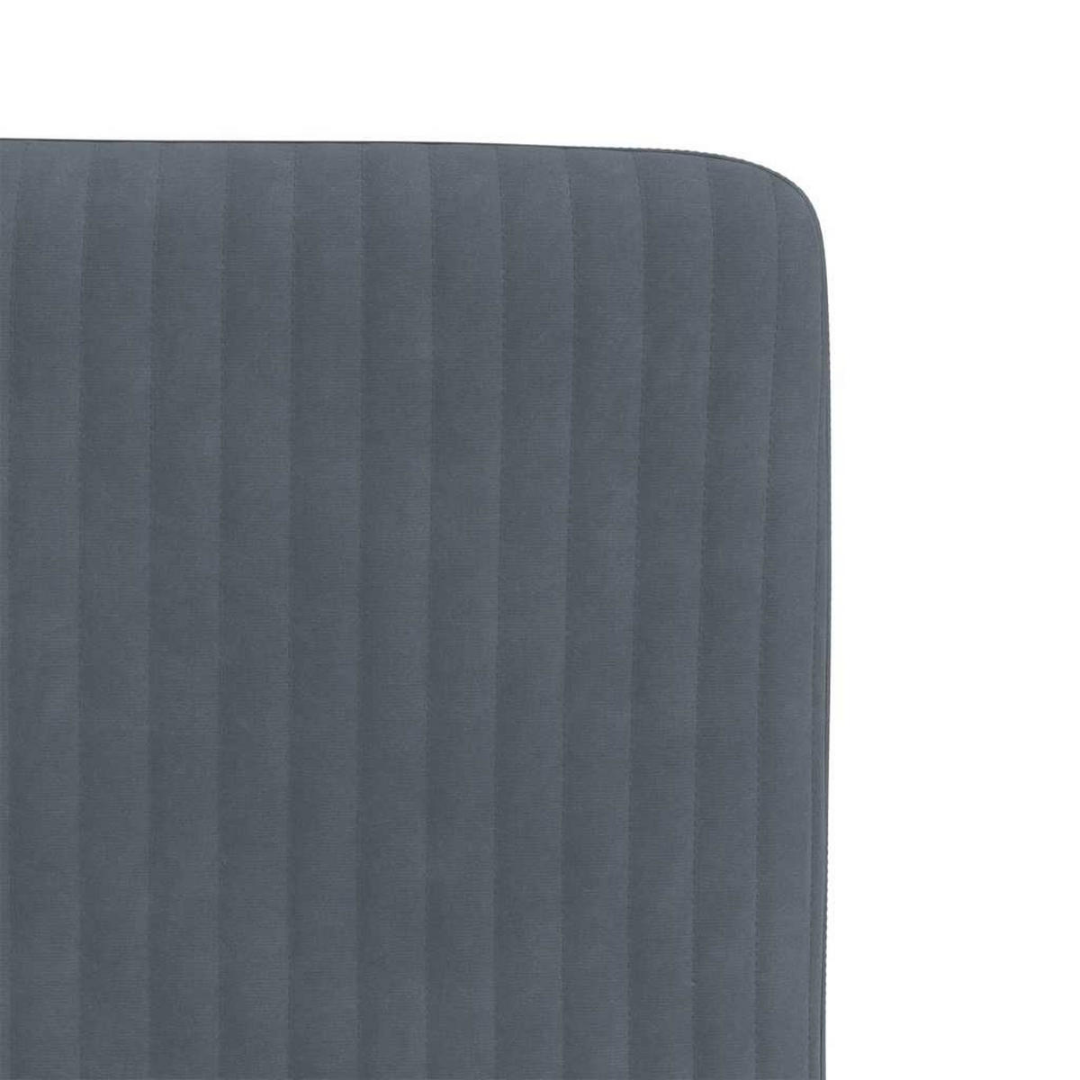 ESSZIMMERSTÜHLE 2 Stk. Dunkelgrau Samt 45*54*83cm - Dunkelgrau, Metall (45/83/54cm) - ZMH