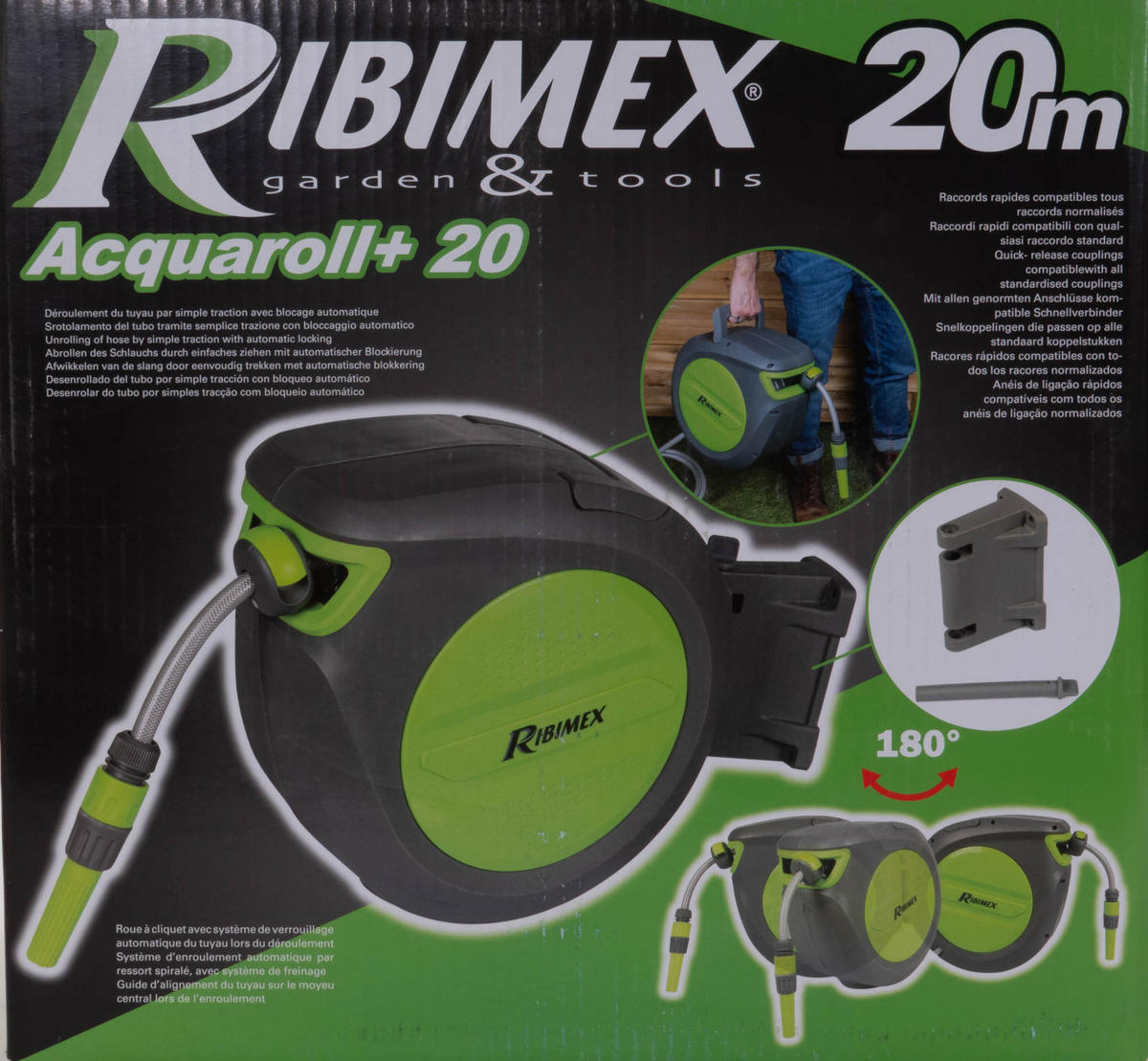 GARTENSCHLAUCH Ribimex 20 m - Grün, Kunststoff (40cm)