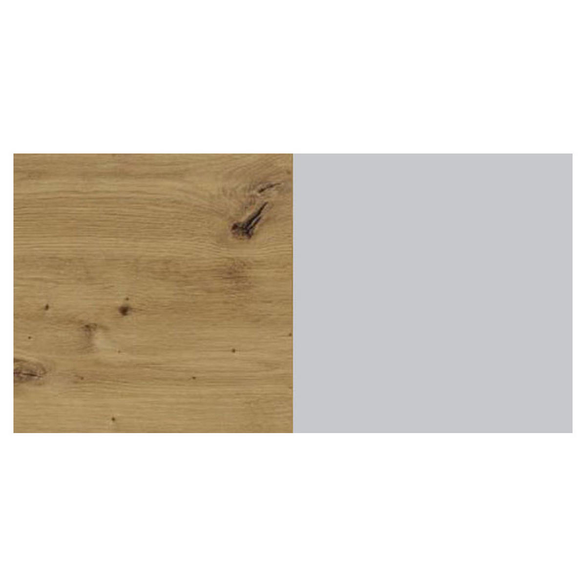 WINKELKÜCHE Prato eiche artisan / mittelgrau matt (grigio medio, ICA 0243) 345 / 200 / 217cm 10-teilig - Braun/Grau, Holzwerkstoff/Metall (345/217/200cm) - Feldmann-Wohnen