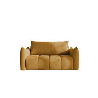 SOFA 2er-sitzer Ontario Mit Liegefunktion - Gelb, Holzwerkstoff/Textil (162/86/101cm) - Fun Möbel