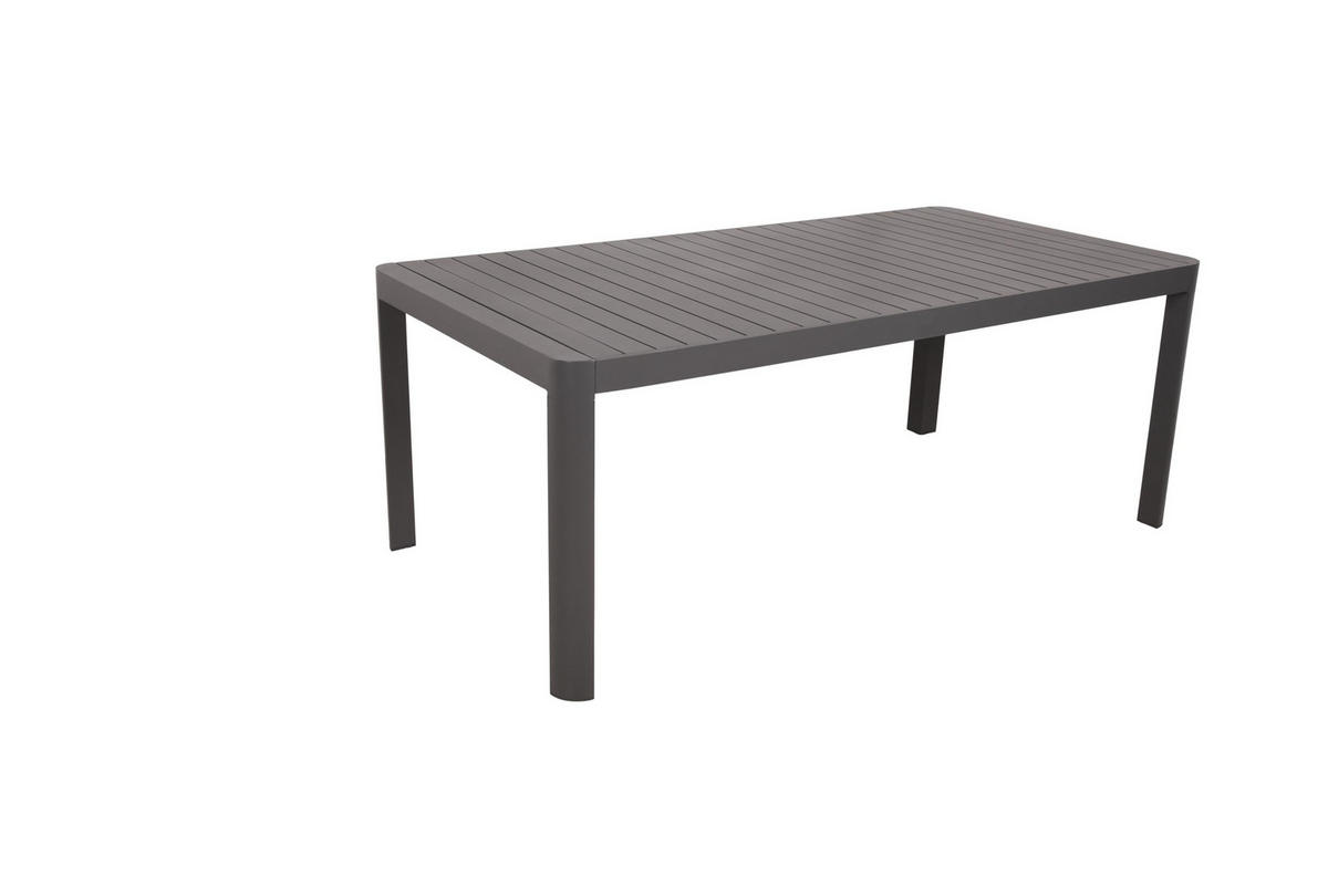 GARTENTISCH Ellen Ausziehtisch - Anthrazit, Metall (255/100/75cm) - DELUKE