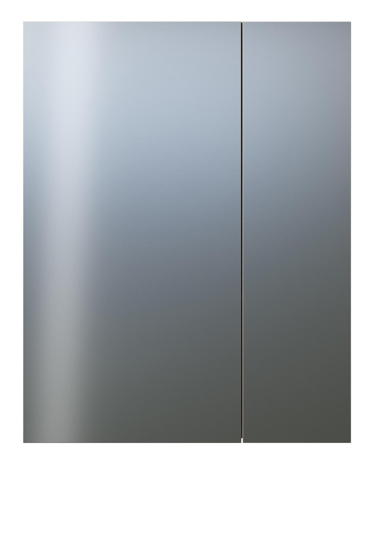 SPIEGELSCHRANK Kaschmir 60 x 77 cm, Badschrank 2-türig - Kaschmir/Silberfarben, Glas/Holzwerkstoff (60/77/17cm) - Top.Furn