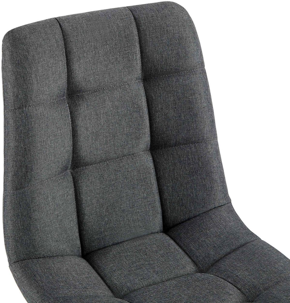STUHL Stoff Dunkelgrau - Dunkelgrau, Textil/Metall (45/84/55cm) - CLP