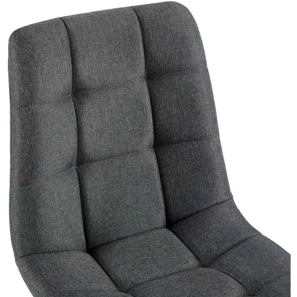 Thumbnail - CLP Stuhl, Dunkelgrau, Textil, 45x84x55 cm, Esszimmer, Stühle, Esszimmerstühle, Vierfußstühle