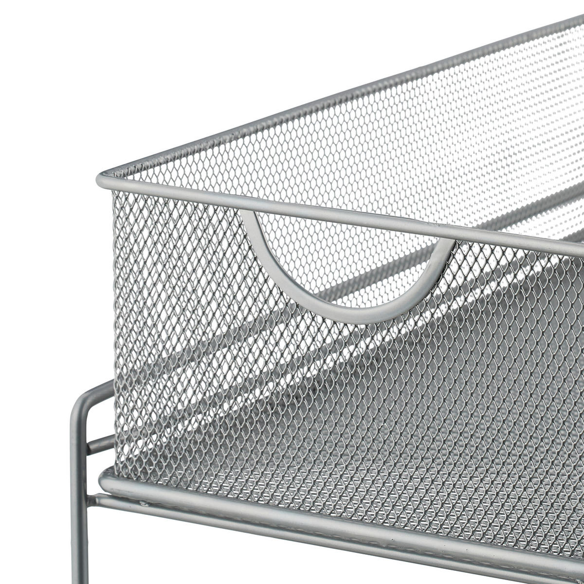 KÜCHENORGANIZER - Silberfarben, Kunststoff/Metall (19/32/35.5cm) - Relaxdays