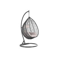 HÄNGESESSEL - 1 Person - Harz - Anthrazitgrau - - Anthrazit, Kunststoff (105/195/105cm) - Vente-Unique