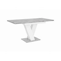 ESSTISCH Ausziehbar 120-160 cm Steingrau - Grau, Holzwerkstoff (160/80/75cm) - Home Collective