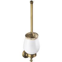 TOILETTENBÜRSTENHALTER – Vintage-Gold (17 x 10,5 x 36,5 cm) - Goldfarben, Metall (11/42/11cm)
