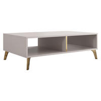 COUCHTISCH Picru - Kaschmir/Goldfarben, Holzwerkstoff/Kunststoff (60/100/32cm) - MIRJAN24