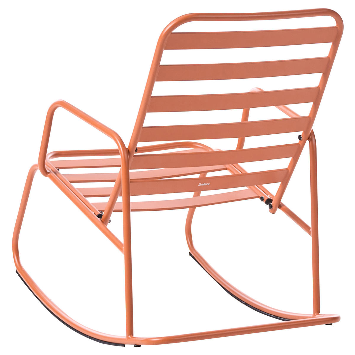 GARTEN-SCHAUKELSTUHL Orange Turi - Orange, Metall (66/92/96cm) - Beliani