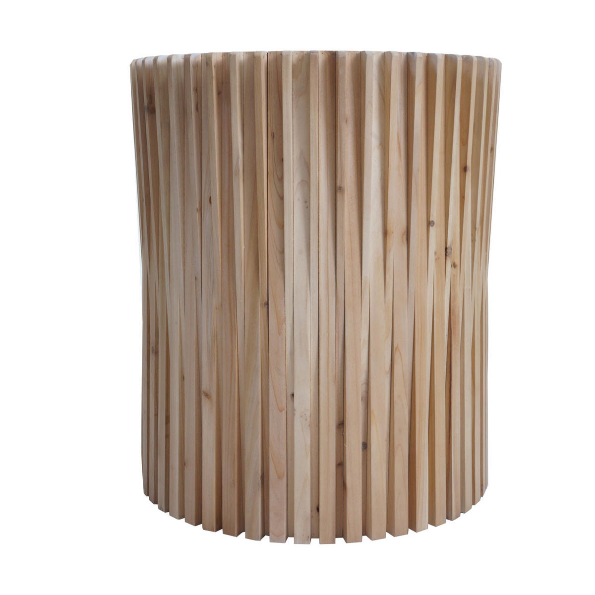 BEISTELLTISCH rund Hellbraun - Hellbraun, Holz (51/51/61cm) - MCW